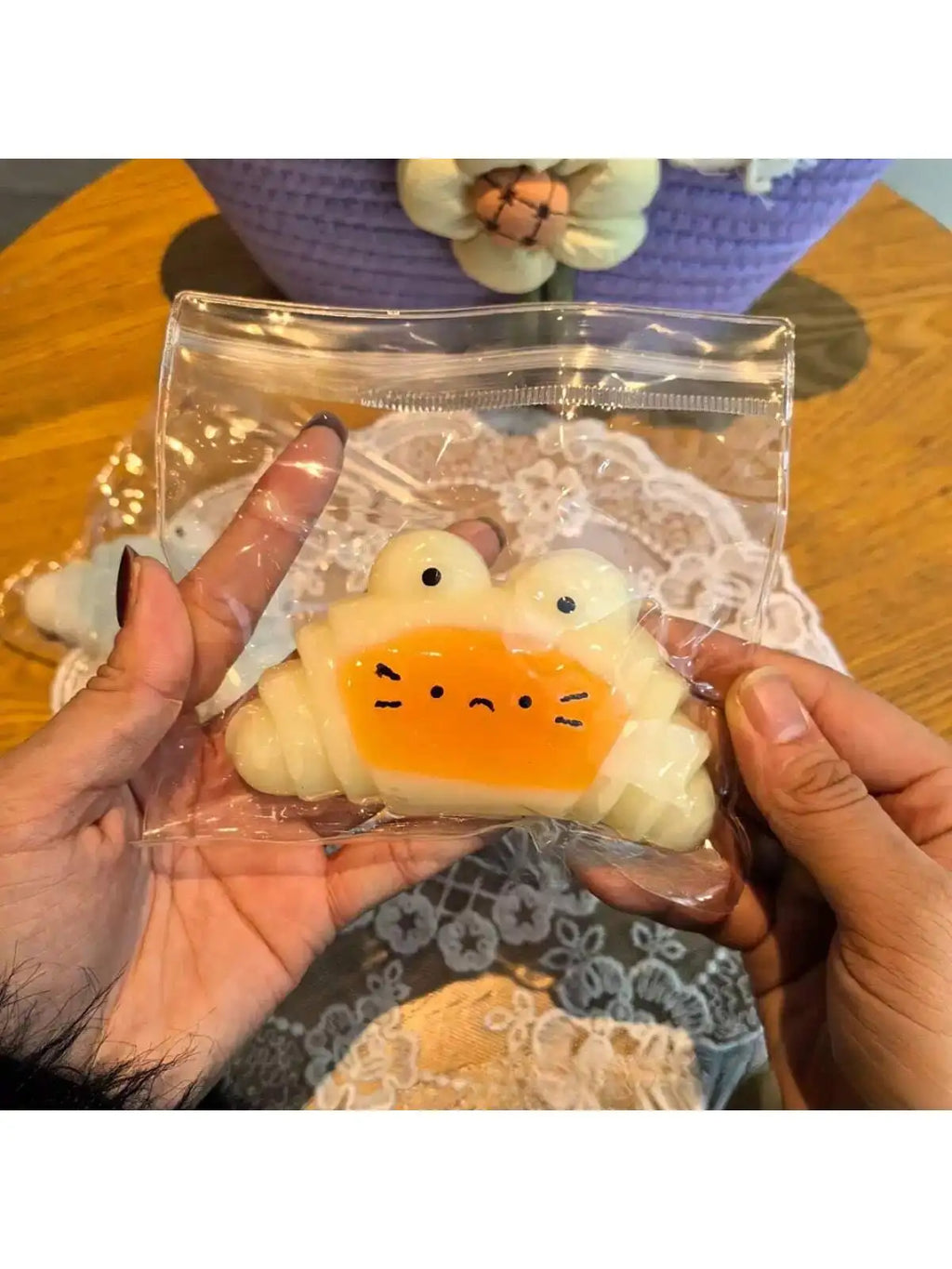 Butter Bliss: Caramel Croissant Squishy Toy
