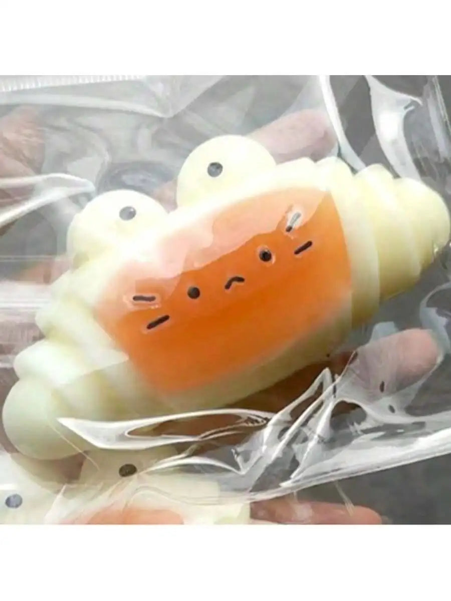Butter Bliss: Caramel Croissant Squishy Toy