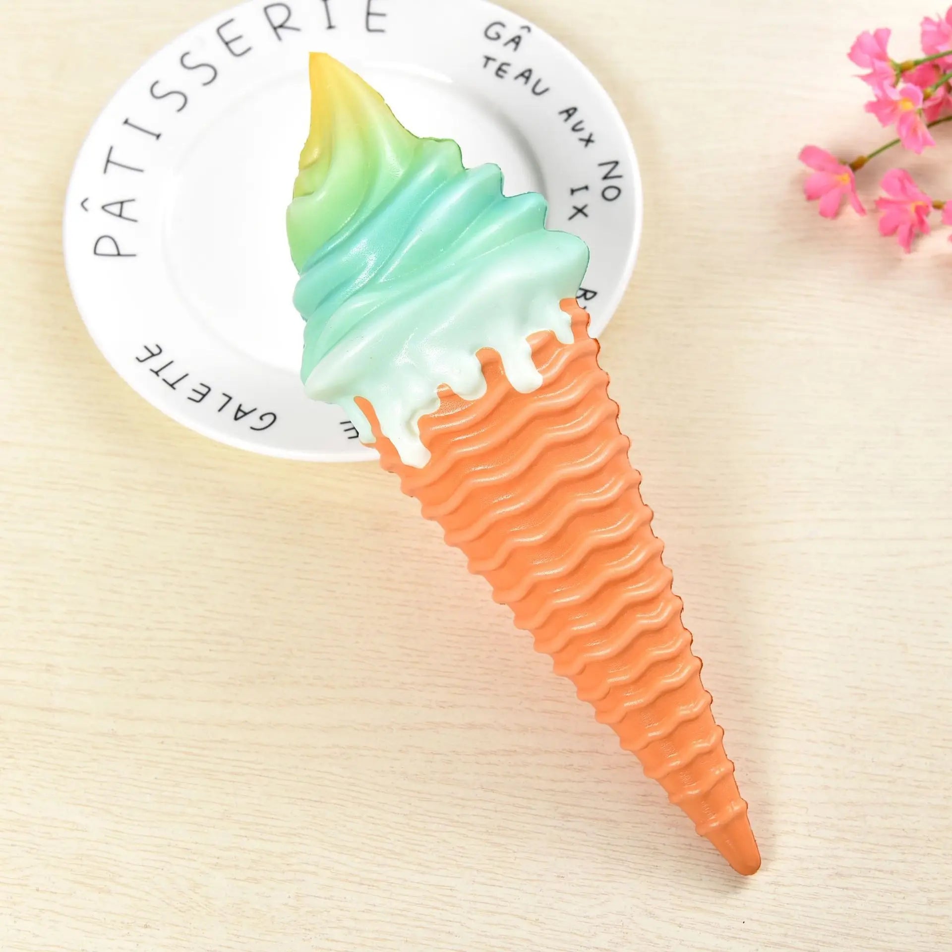 Colorful Ice Cream Squishy Toys for Stress Relief