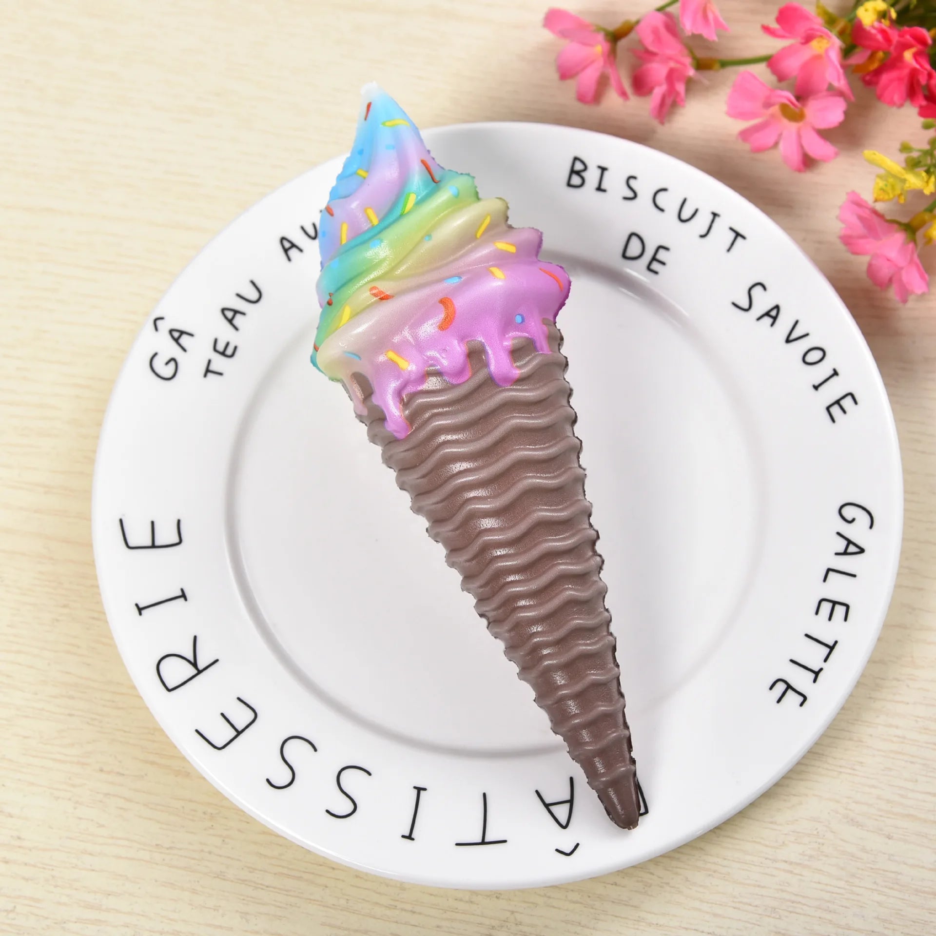 Colorful Ice Cream Squishy Toys for Stress Relief