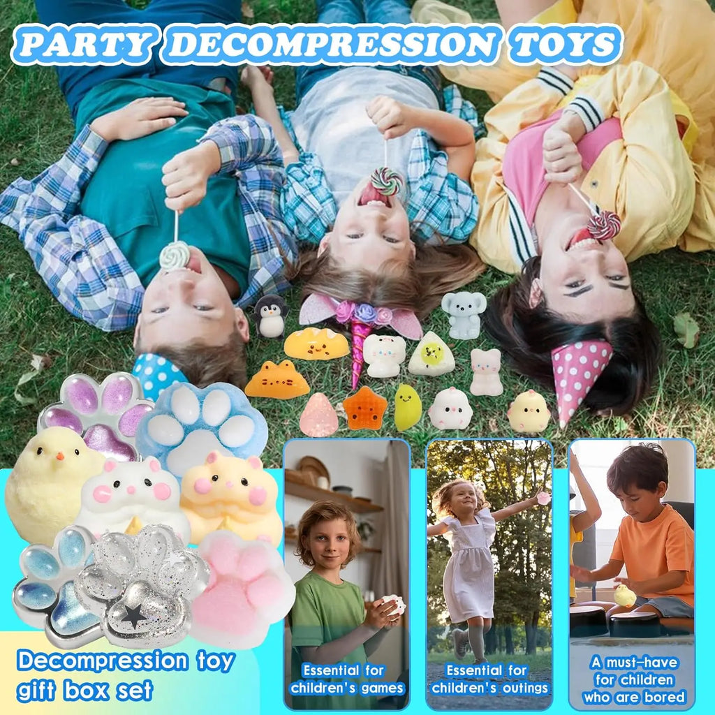 20-Piece Squishy Fidget Toy Set for Kids