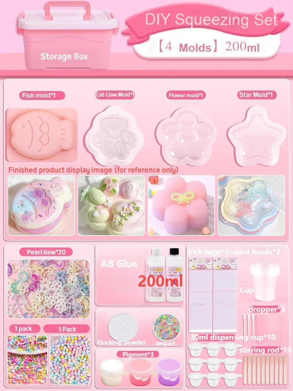 Liquid Silicone Squishy Maker Kits for Taba  Squishy