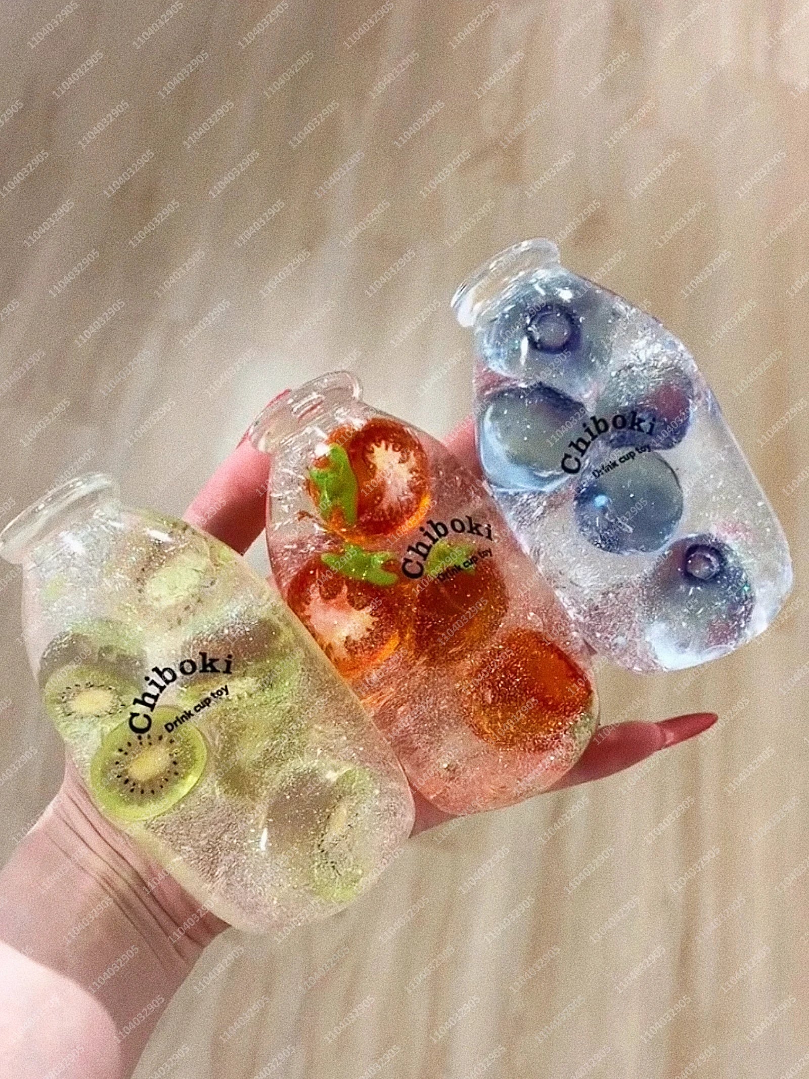 Fruit  Bottle Transparent Fidget toy