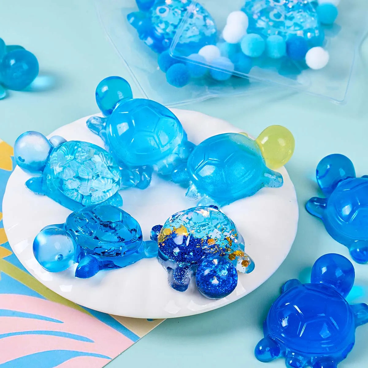 DIY Turtle Taba Squishy Toys Set
