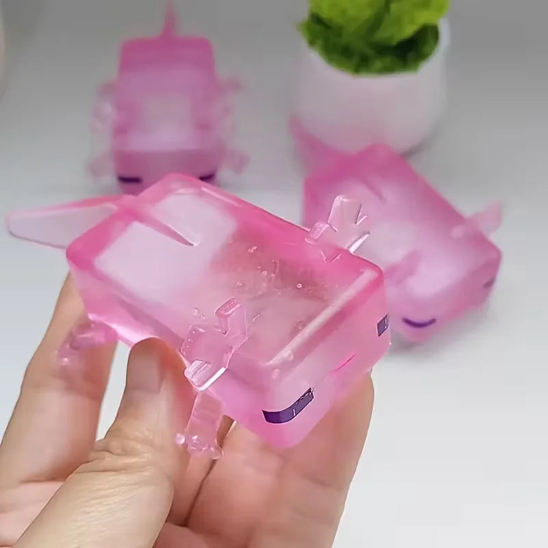 Gel-filled axolotl fidget toy for sensory play