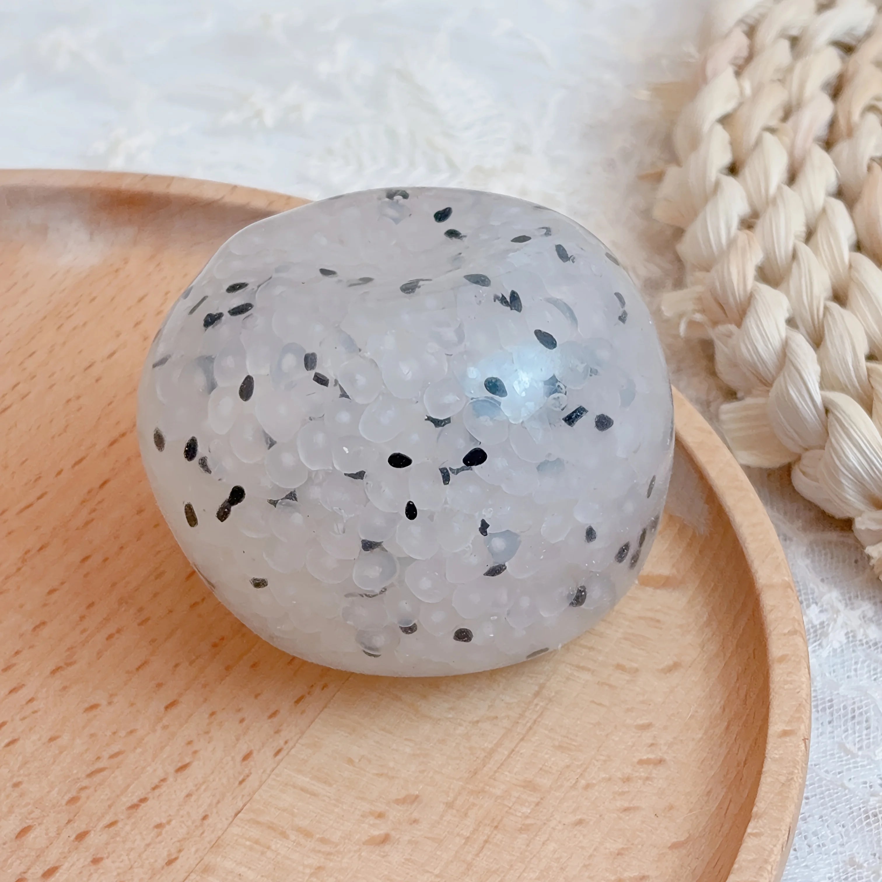 Sticky Sweet Relief: Glutinous Rice Squeeze Ball Toy