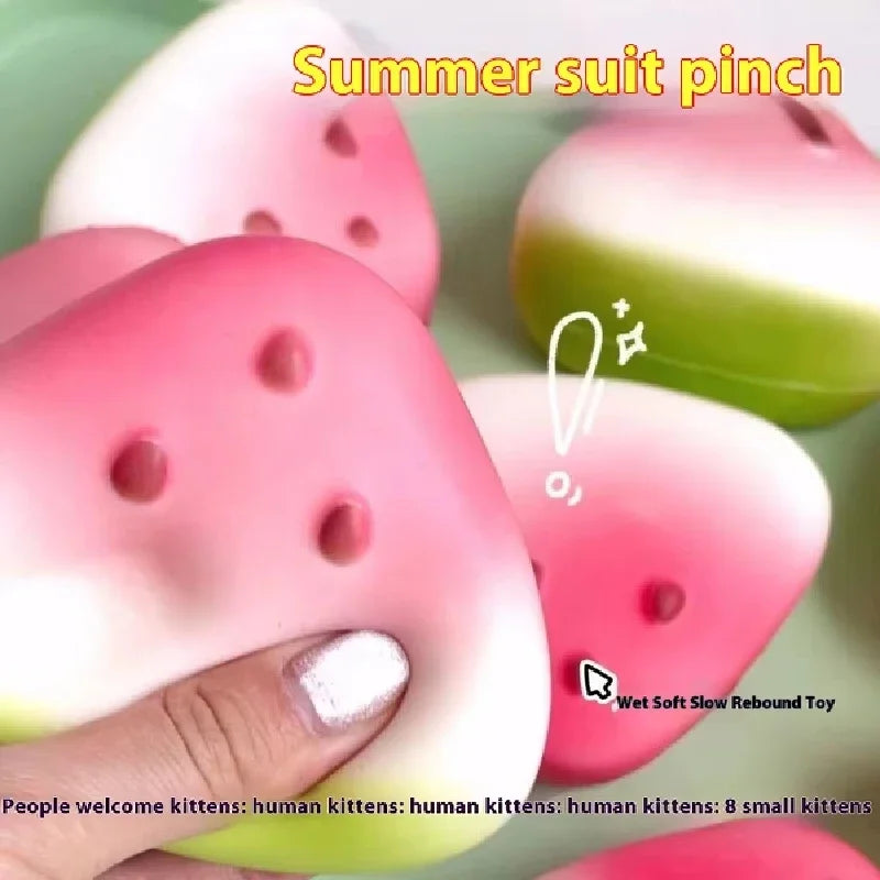 1/3/5pcs Squishy Watermelon Fidget Toy