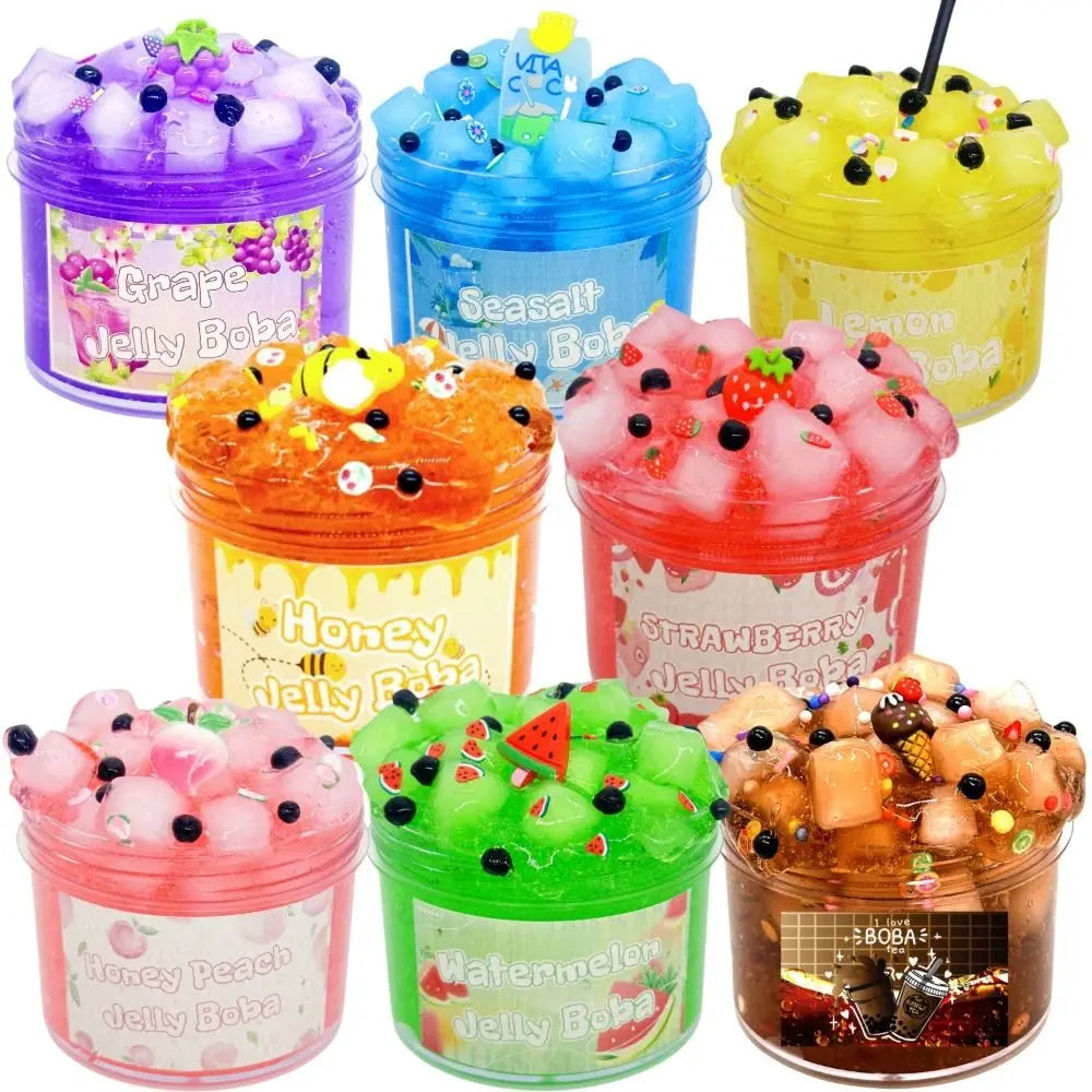 Soft 300ml/70ml Slime Kit Non-Sticky Fruit Crunch