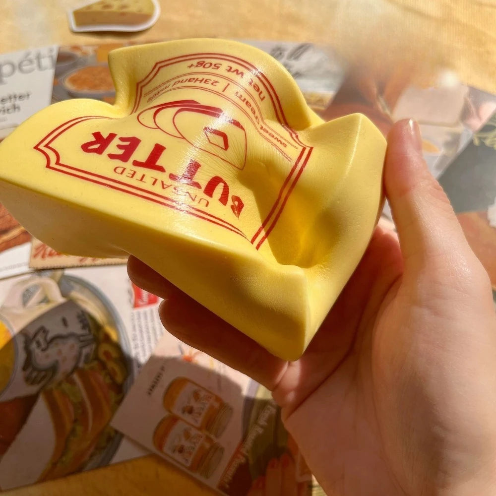 Spread the Calm: Butter Block Squishy Toy