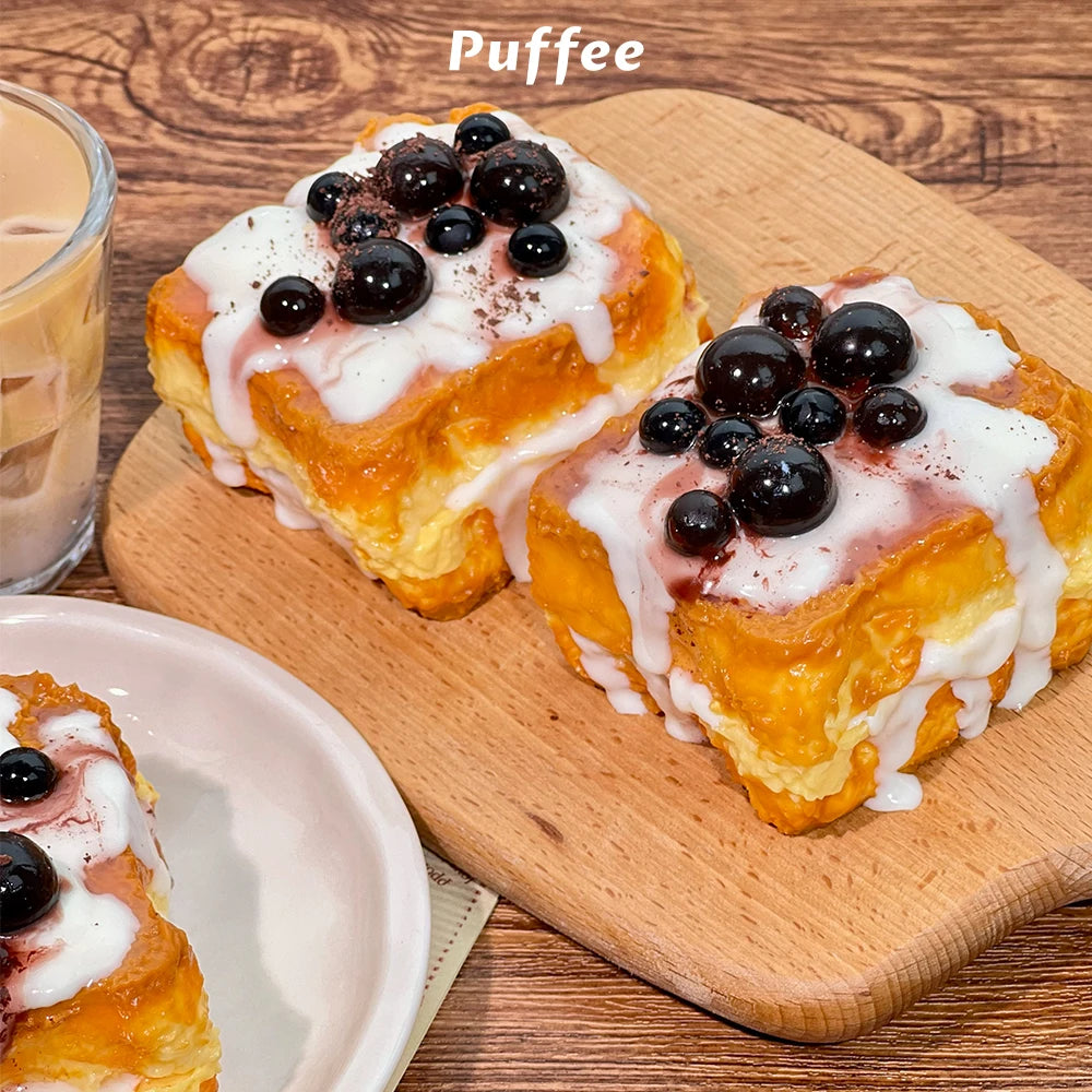 Boba Toast Food-grade Silicone Squishy Toy