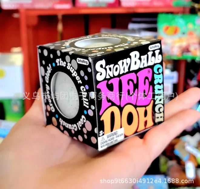 Winter Calm: Needoh Snow Ball Squeeze Toy