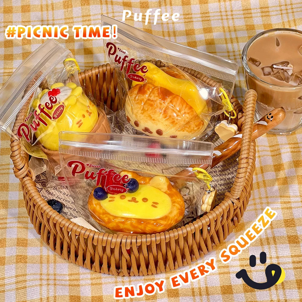 Kitten Cafe Food-grade Silicone Squishy Toy