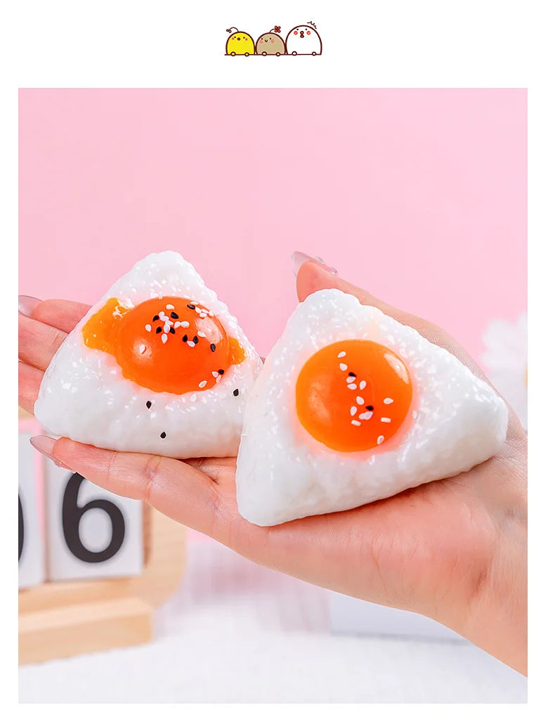 Golden Gooey Fun: Egg Yolk Squishy Fidget Toy