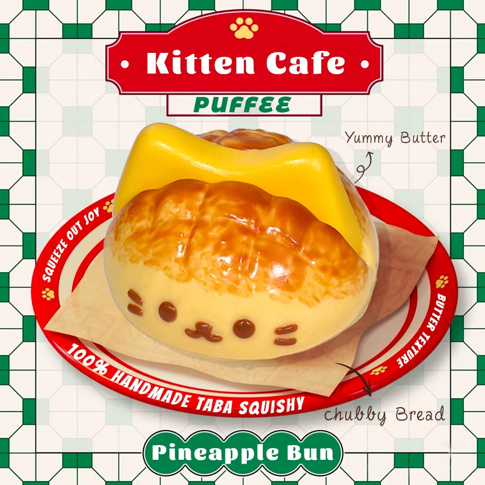 Kitten Cafe Food-grade Silicone Squishy Toy