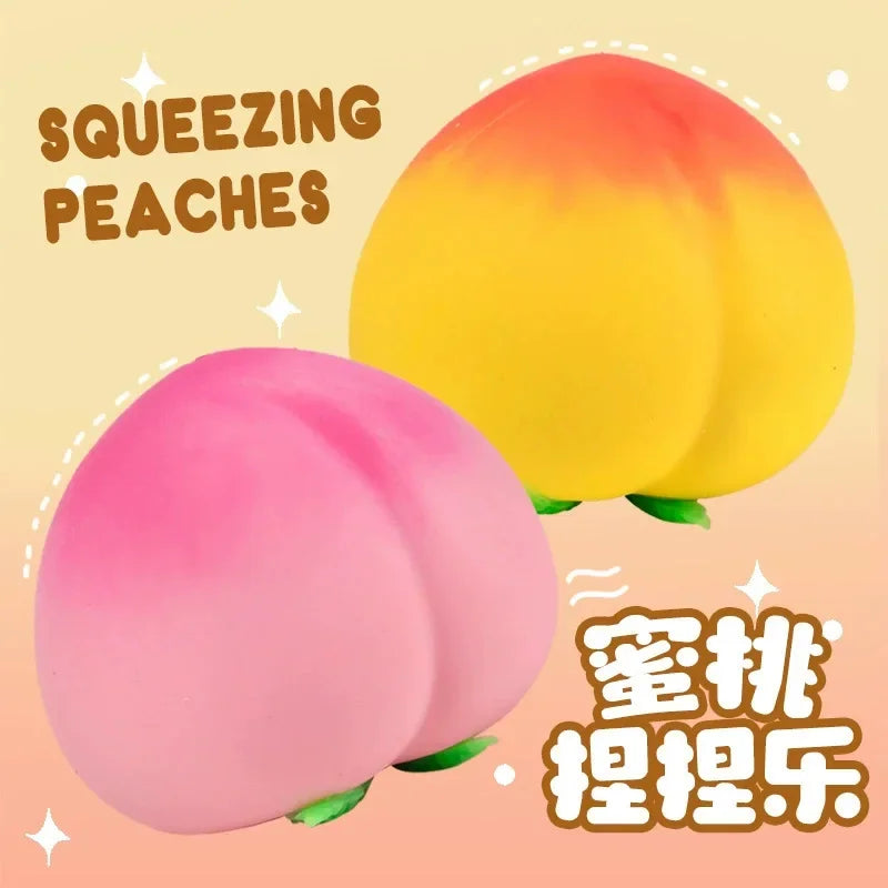 Peach Squishy Stress Ball