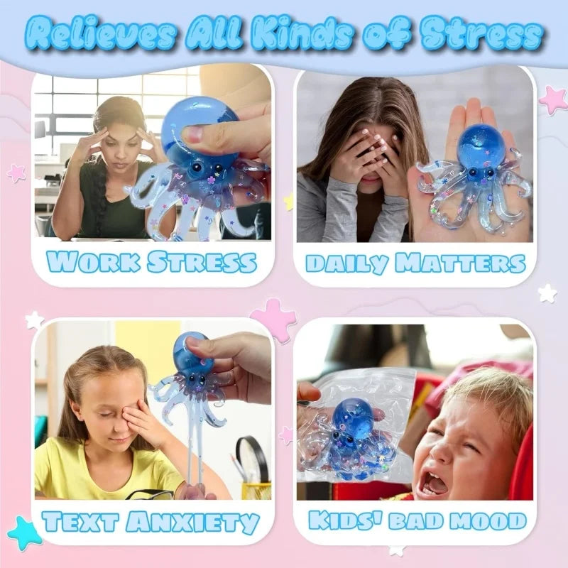 Glitter Octopus Taba Squishy