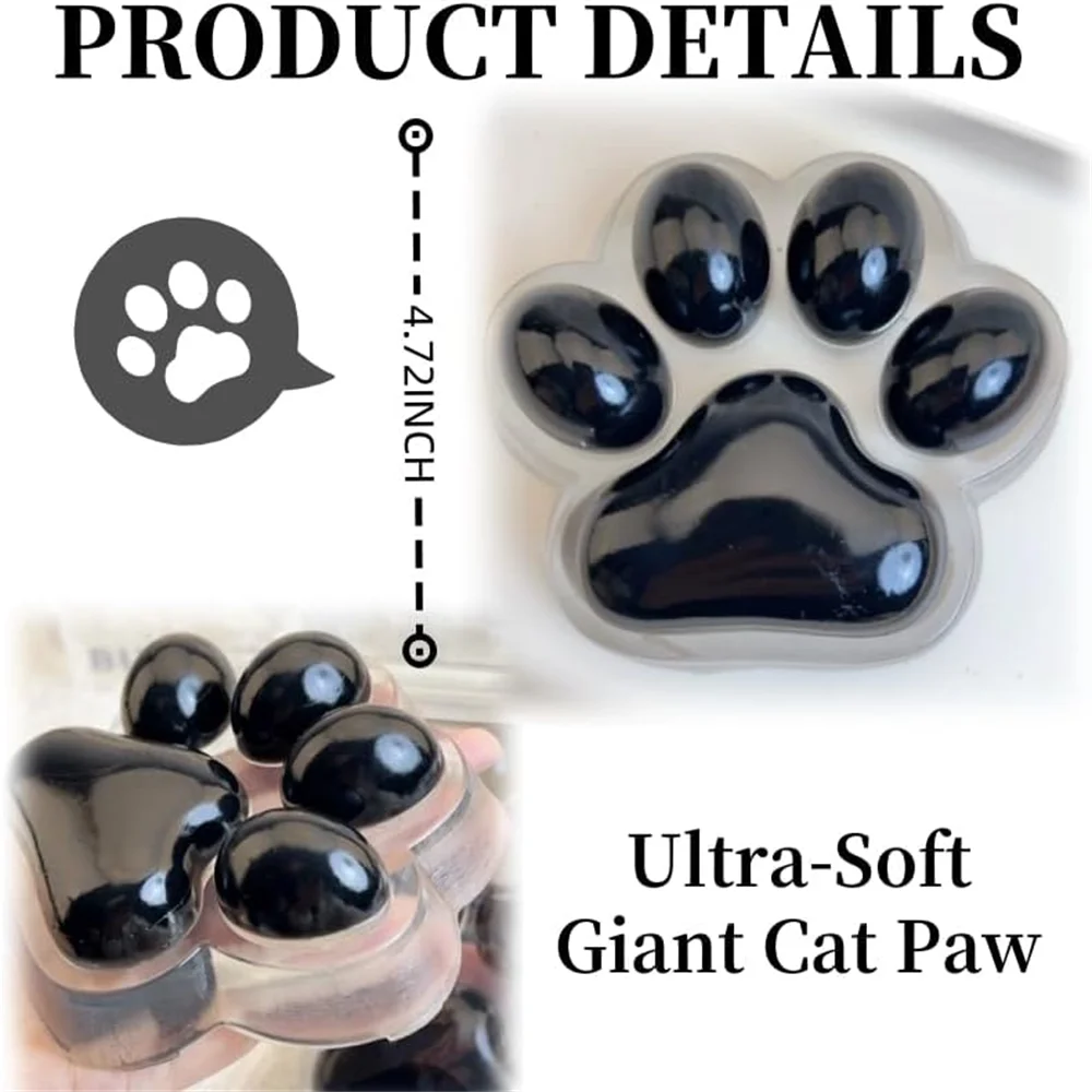 Paw-some Zen: Handmade Large Cat Paw Squishy