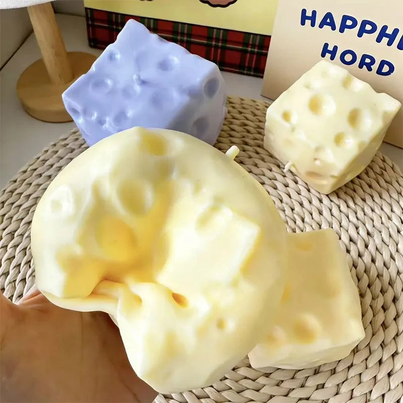 7CM Jumbo Cheese Cube Stress Ball