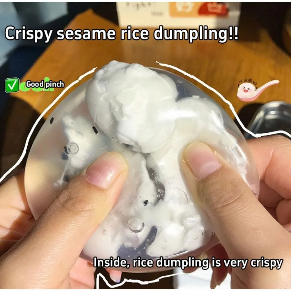 Sweet & Crunchy Zen: Tangyuan Balls Squishy Toy