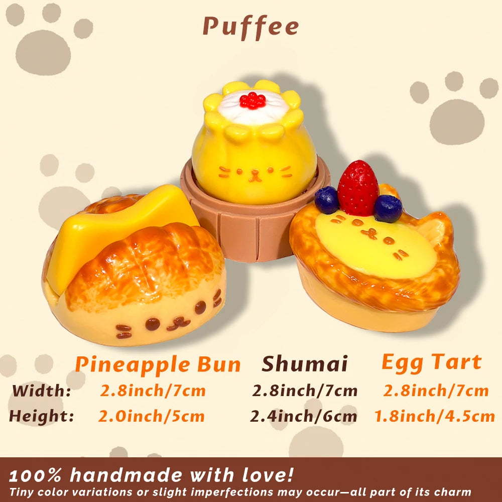 Kitten Cafe Food-grade Silicone Squishy Toy