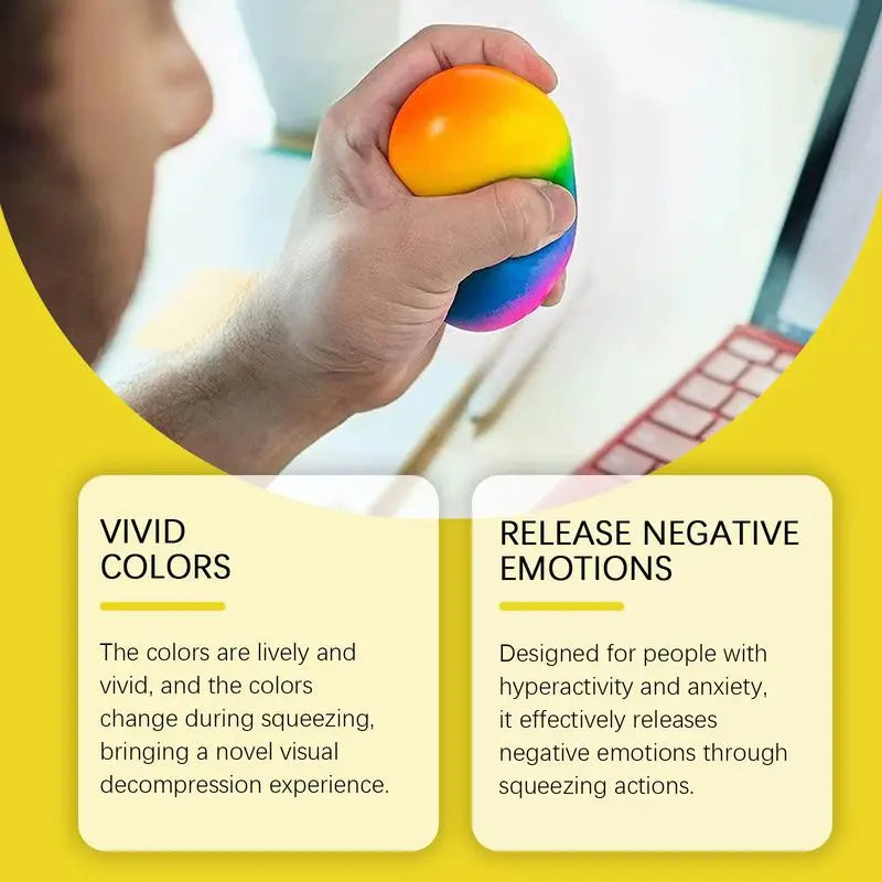 Sensory Toy Rainbow Relax Ball
