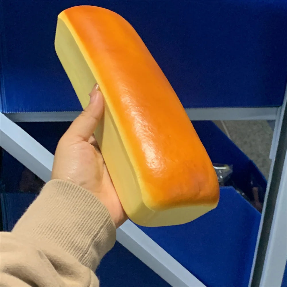 Cloud Comfort: Cheesy Sponge Squeeze Toy