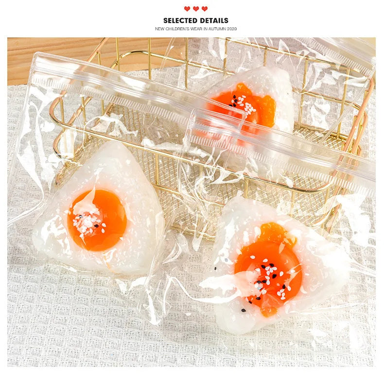 Golden Gooey Fun: Egg Yolk Squishy Fidget Toy