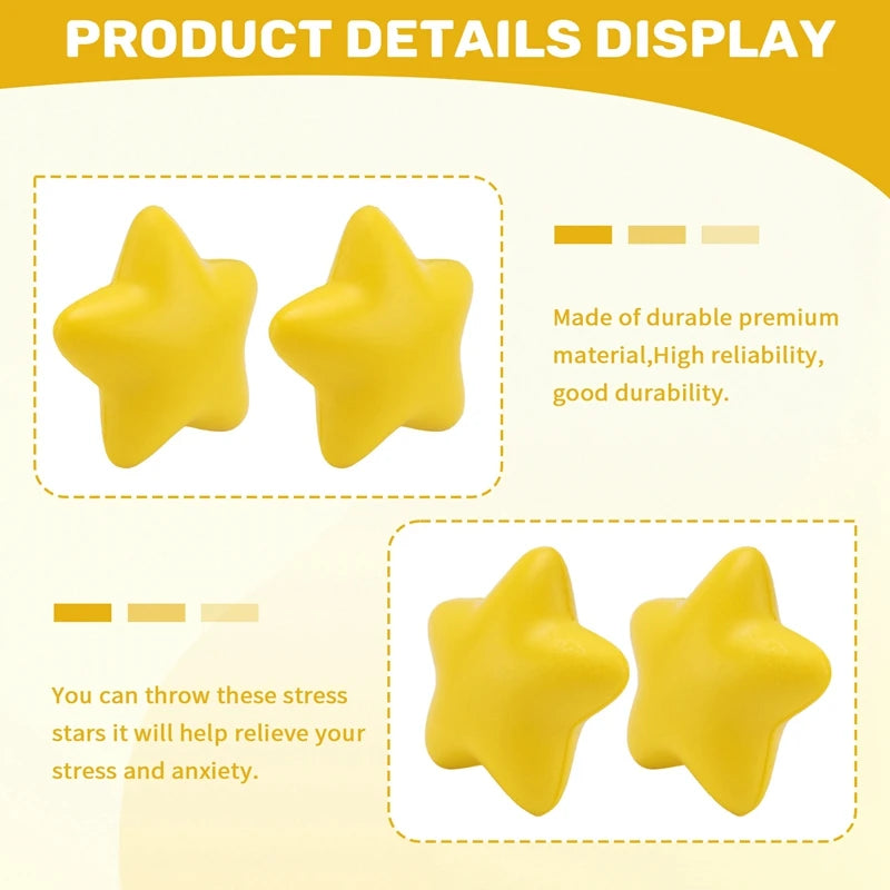 30Pcs Star Stress Ball Bulk Stress Relief Toys