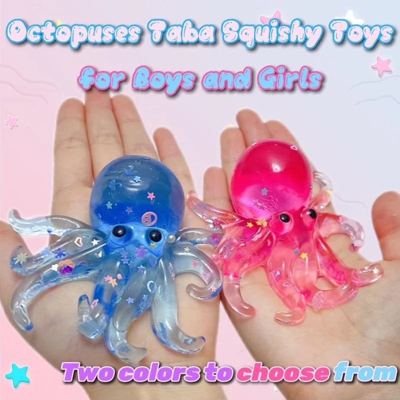 Glitter Octopus Taba Squishy