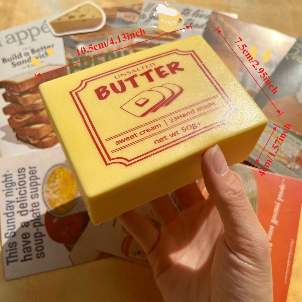 Spread the Calm: Butter Block Squishy Toy