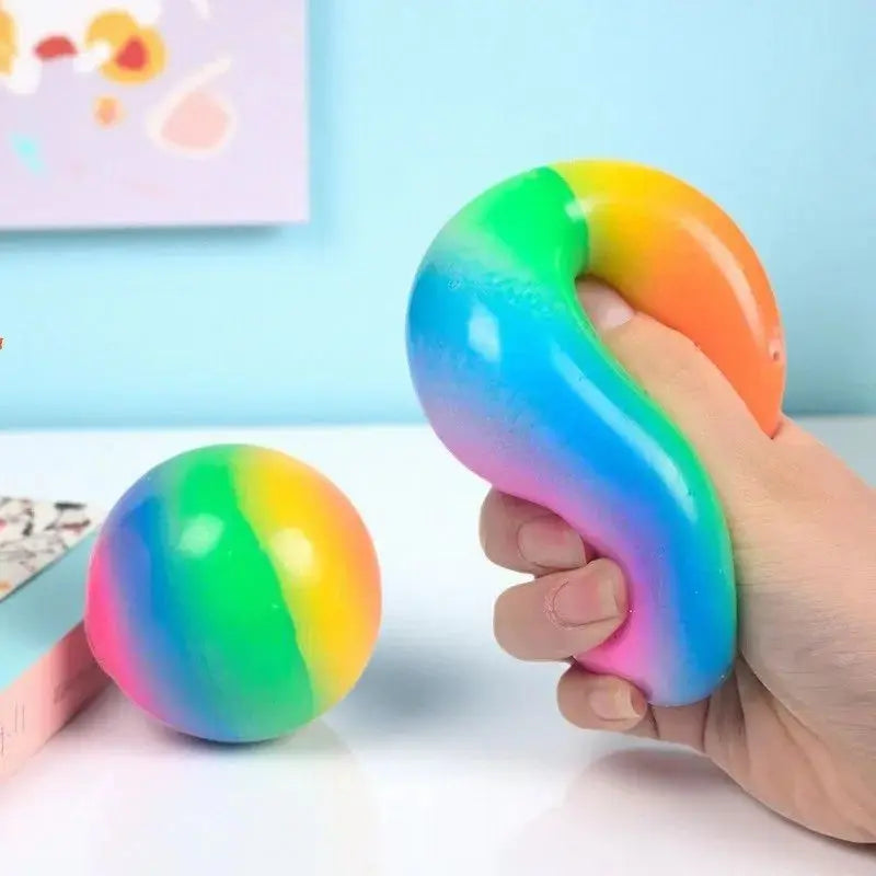 Gradient Rainbow Pinch Pink Ball