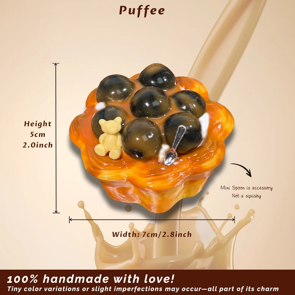 Bubble Tart Toast Taba Squishy Toy