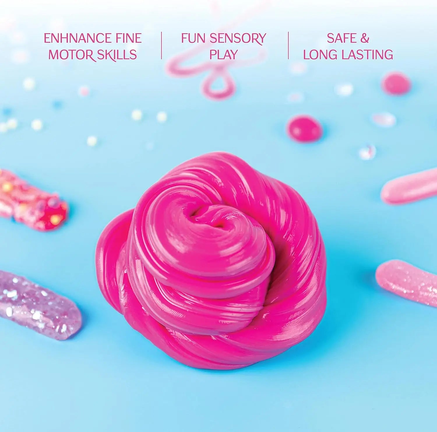 Pink Slime Putty Set - 6 Fun Sensory Fidget Toys