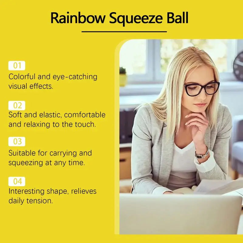Sensory Toy Rainbow Relax Ball