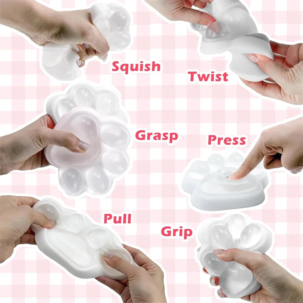 Paw-some Zen: Handmade Large Cat Paw Squishy