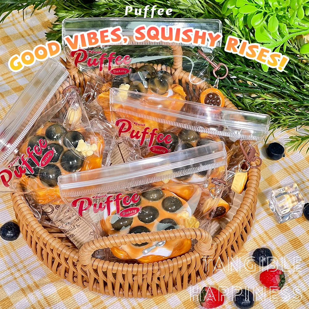 Bubble Tart Toast Taba Squishy Toy
