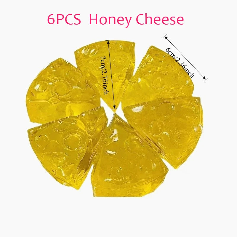 Squishy Honey Cheese Square Fidgets Toy