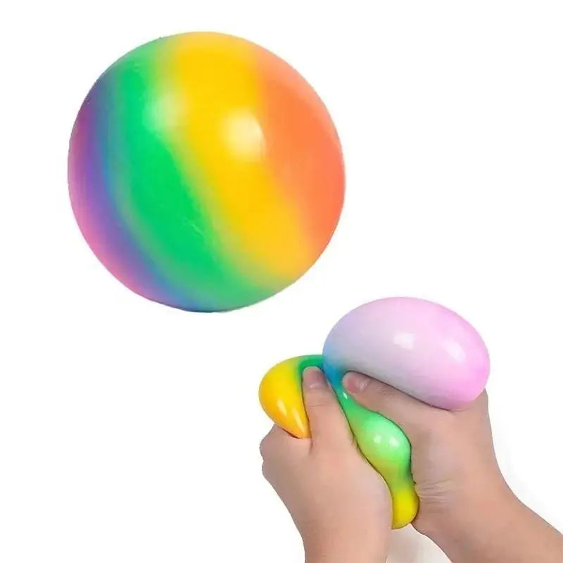 Gradient Rainbow Pinch Pink Ball