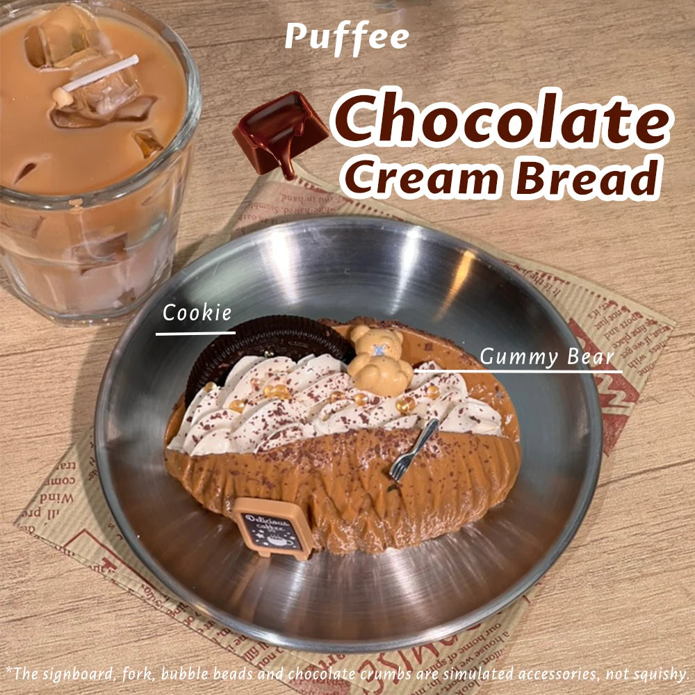 Cream Bread Toast Squishy Toy
