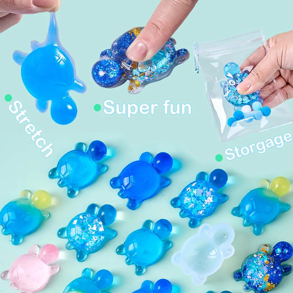 DIY Turtle Taba Squishy Toys Set