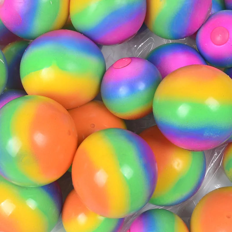 Gradient Rainbow Pinch Pink Ball