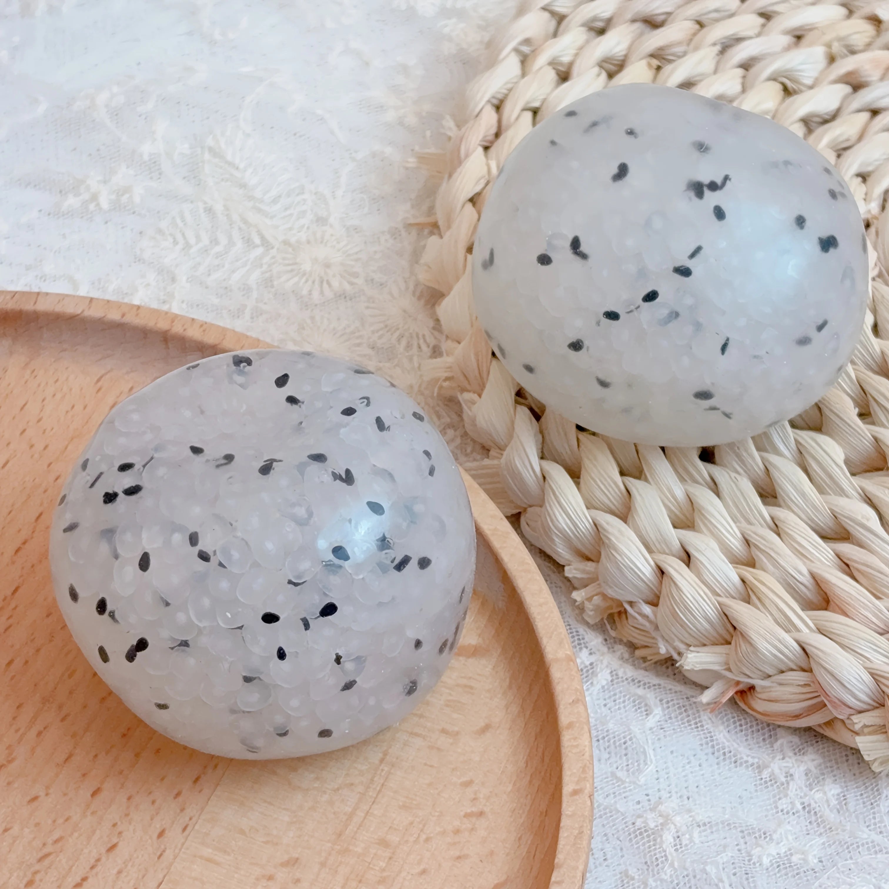 Sticky Sweet Relief: Glutinous Rice Squeeze Ball Toy