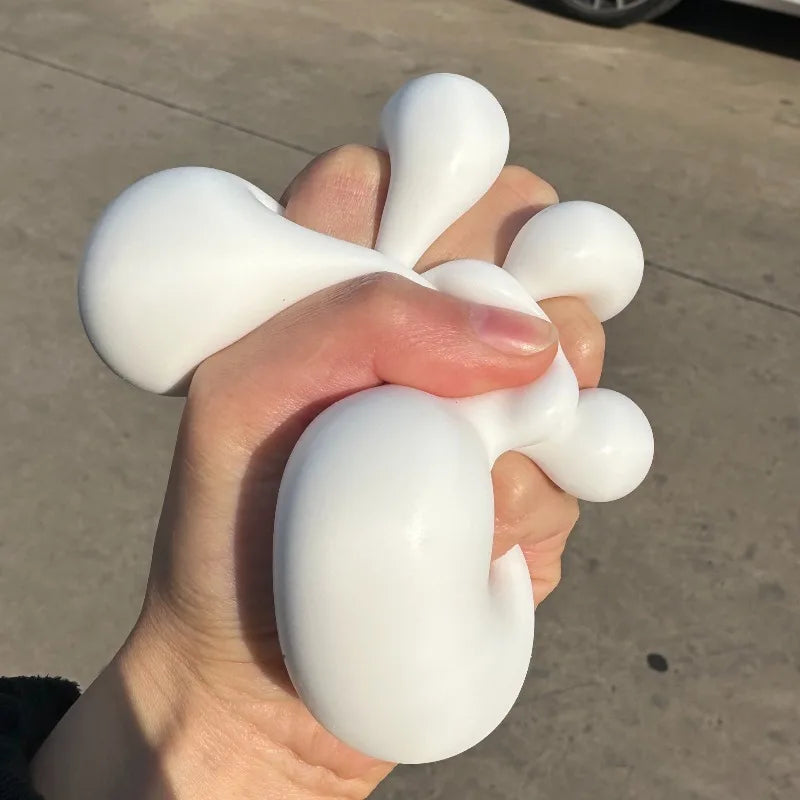Cloud-Soft Comfort: Squishy Milk White Tofu Toy