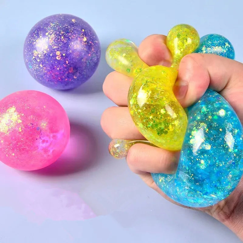 Maltose Colorful Aurora Duck Squeeze Toy