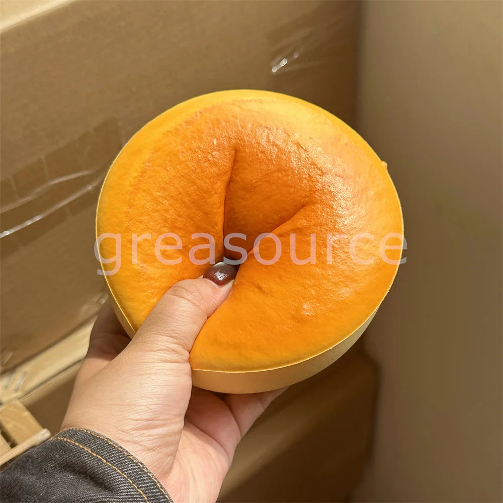 Cloud Comfort: Cheesy Sponge Squeeze Toy