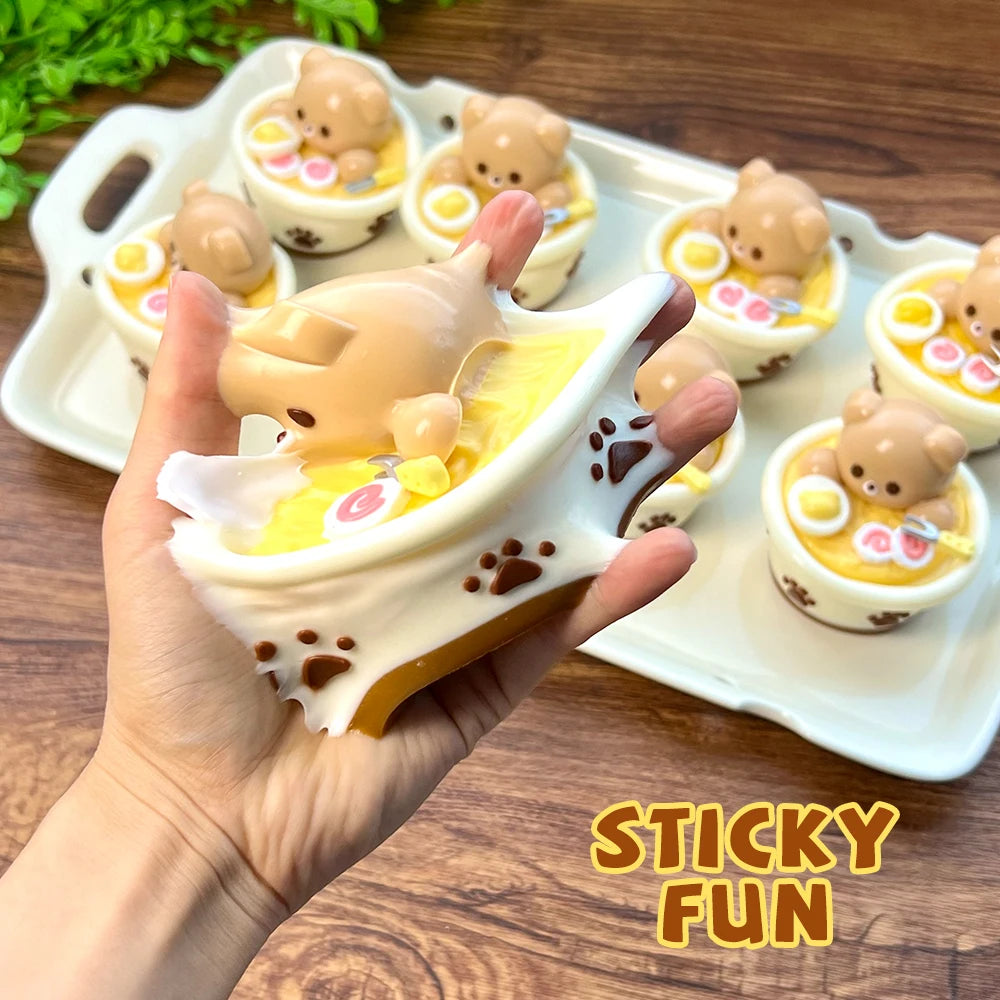 Bear Ramen Squishy Toy