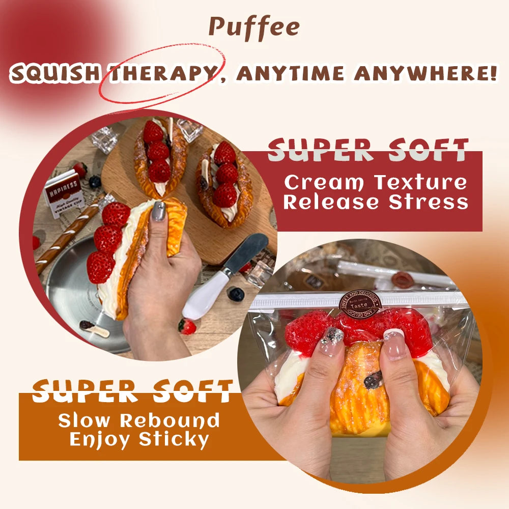 Cream Bread Toast Squishy Toy