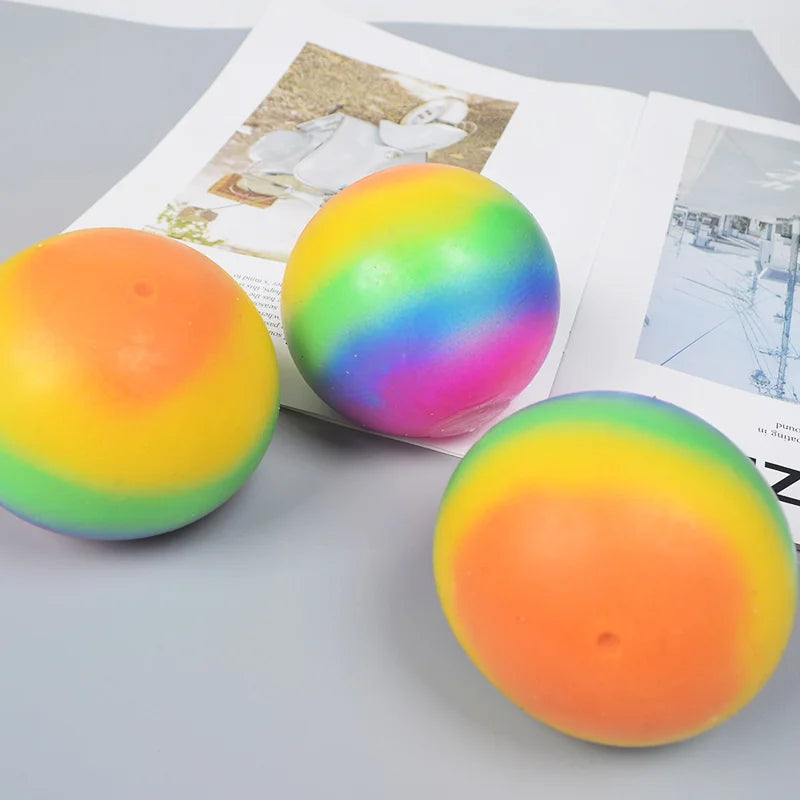 Gradient Rainbow Pinch Pink Ball