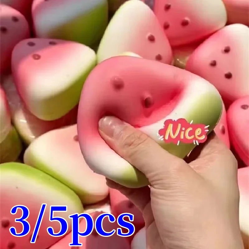 1/3/5pcs Squishy Watermelon Fidget Toy