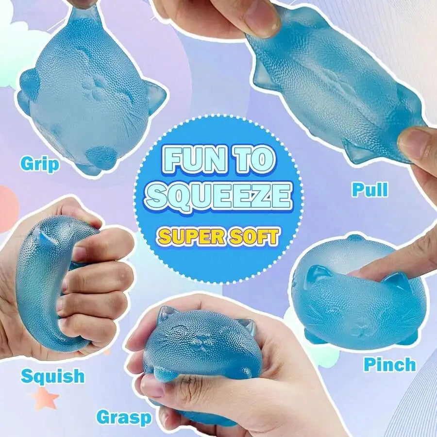 1Pack Malt Sugar Cute Cat Squishy Ball